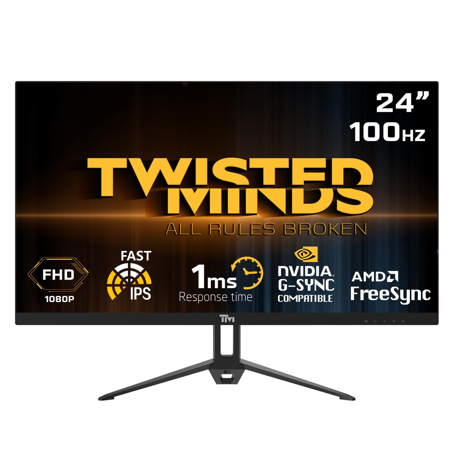 22 مانیتور گیمینگ تویستد مایندز Twisted Minds TM24FHD100IPS سایز 24 اینچ (استوک گرید +B) - Image 1